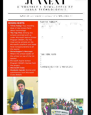 JuaNext November Newsletter